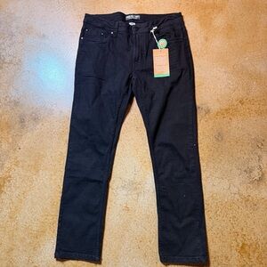FREE PLANET Recycled Denim and Lycra Black Denim Jeans